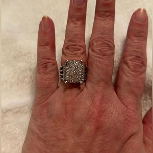 David Yurman Wheaton Ring Diamond Pave sterling silver